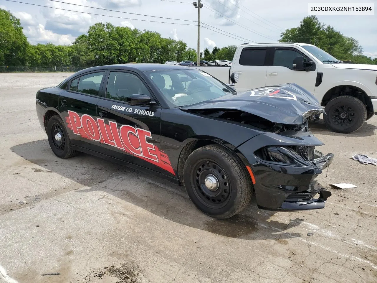 2022 Dodge Charger Police VIN: 2C3CDXKG2NH153894 Lot: 57243844