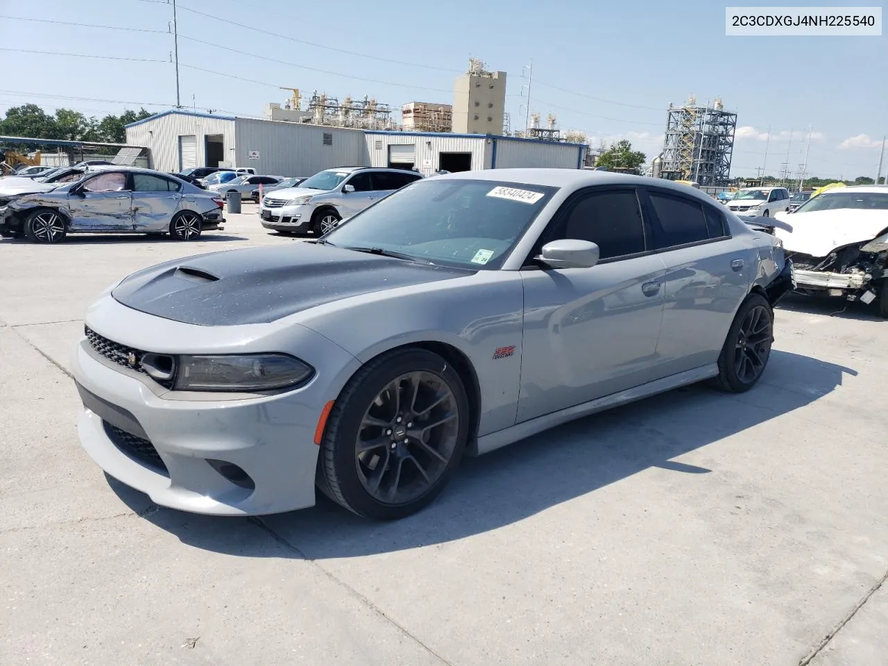 2022 Dodge Charger Scat Pack VIN: 2C3CDXGJ4NH225540 Lot: 58340424