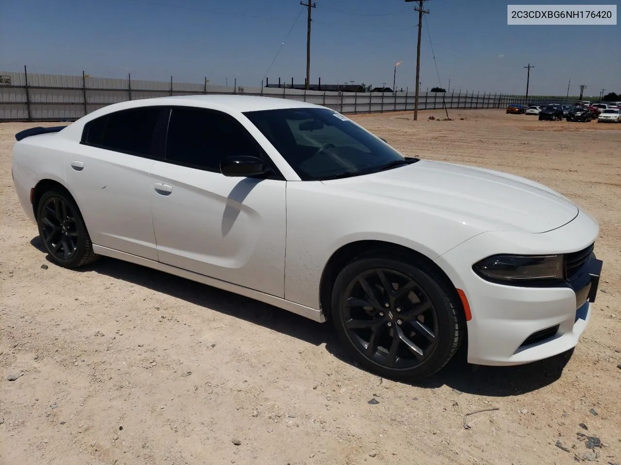 2022 Dodge Charger Sxt VIN: 2C3CDXBG6NH176420 Lot: 58578684