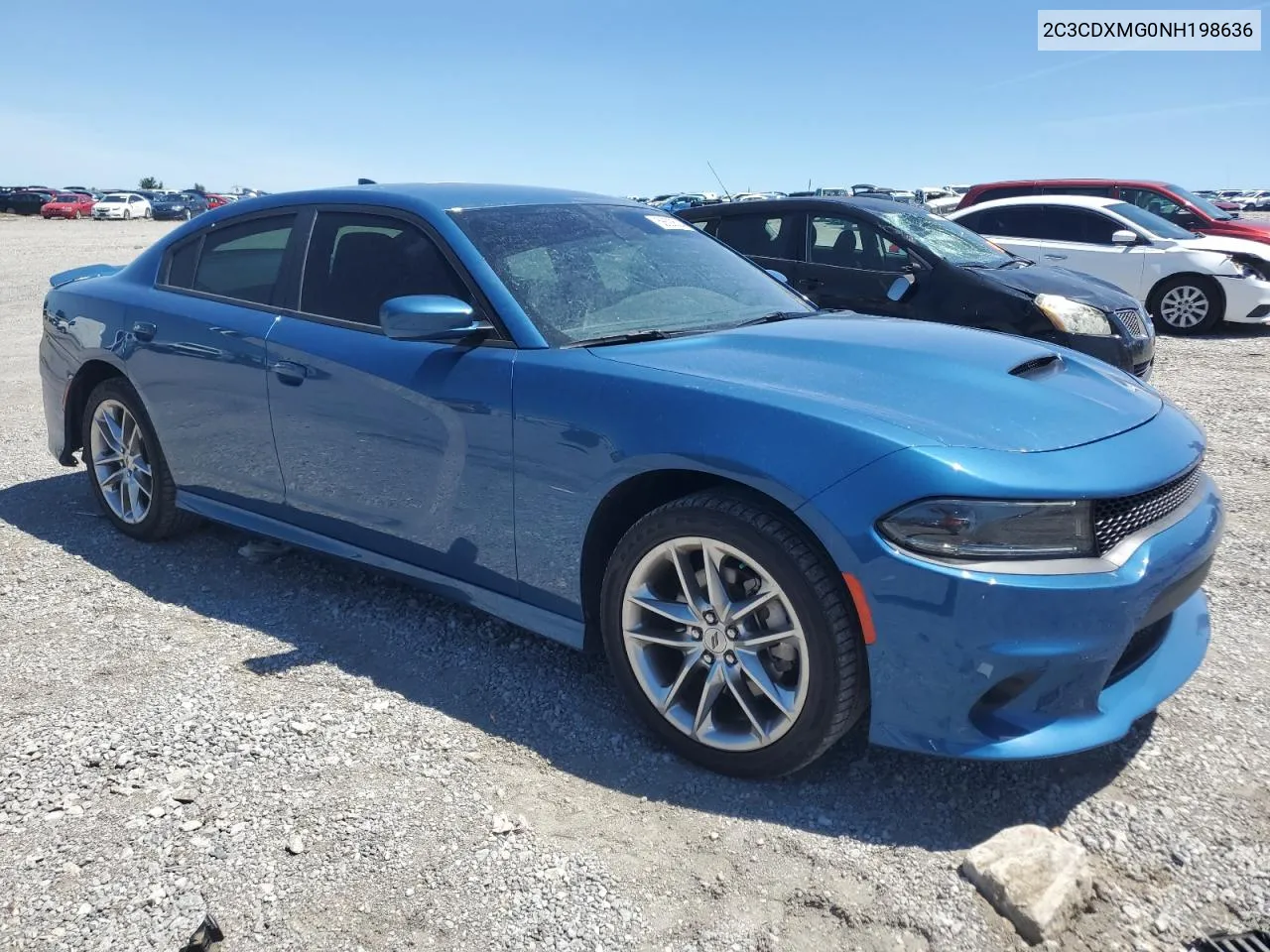 2022 Dodge Charger Gt VIN: 2C3CDXMG0NH198636 Lot: 58620524