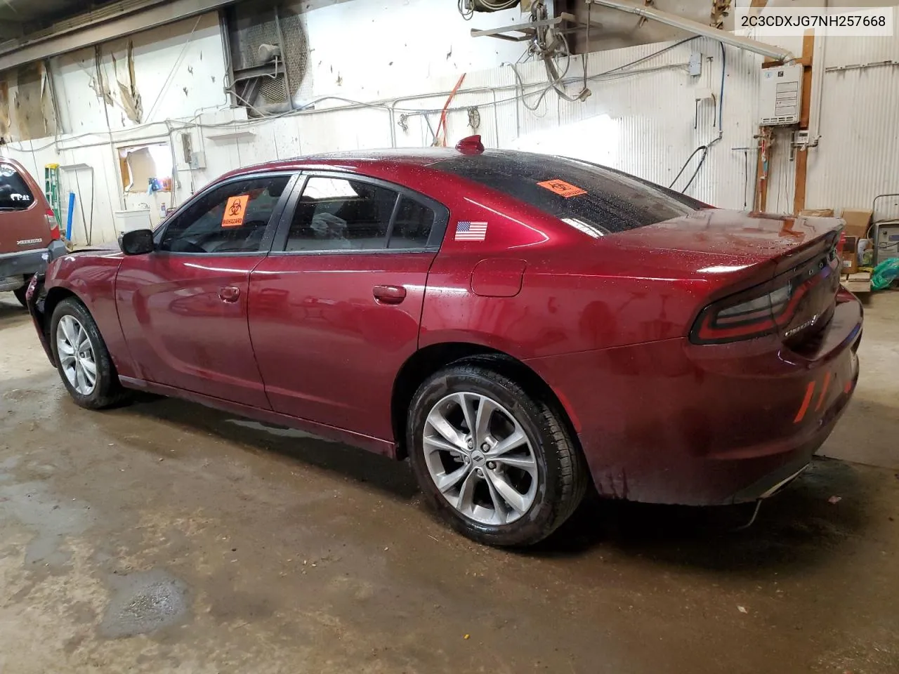 2022 Dodge Charger Sxt VIN: 2C3CDXJG7NH257668 Lot: 62030254