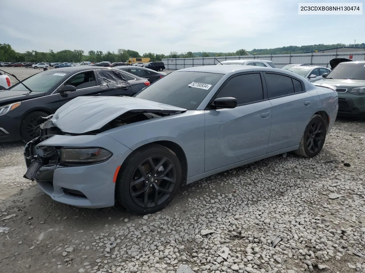 2022 Dodge Charger Sxt VIN: 2C3CDXBG8NH130474 Lot: 62400704