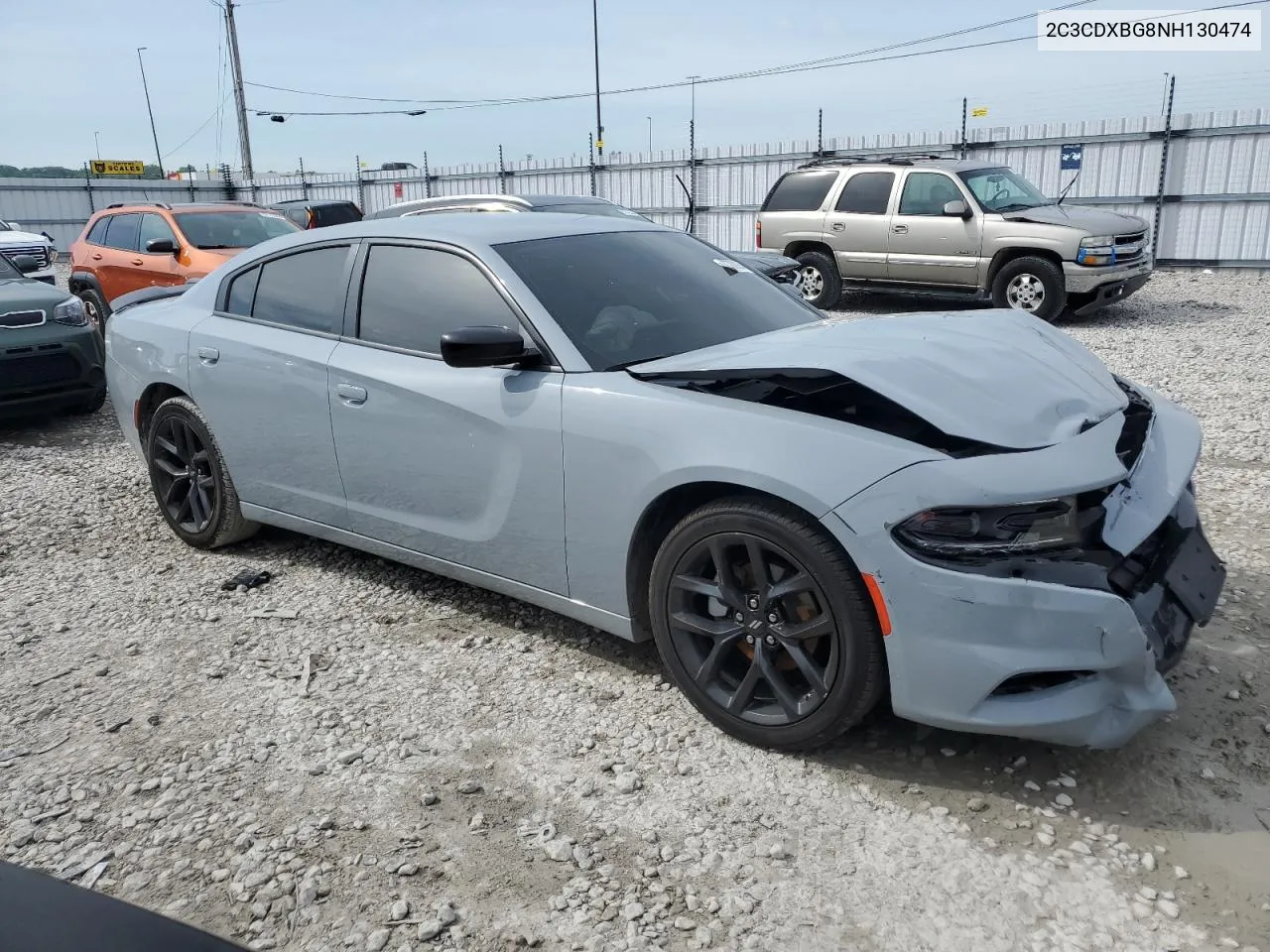 2022 Dodge Charger Sxt VIN: 2C3CDXBG8NH130474 Lot: 62400704