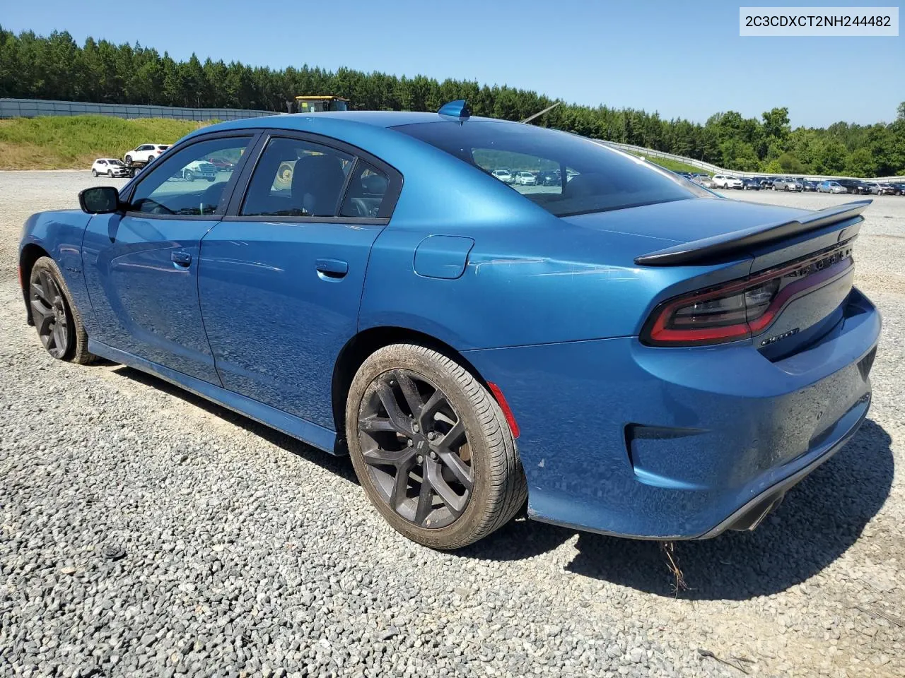 2022 Dodge Charger R/T VIN: 2C3CDXCT2NH244482 Lot: 62432234