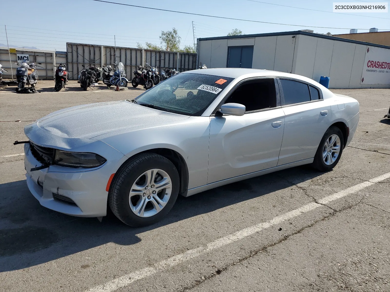 2022 Dodge Charger Sxt VIN: 2C3CDXBG3NH216906 Lot: 62520984