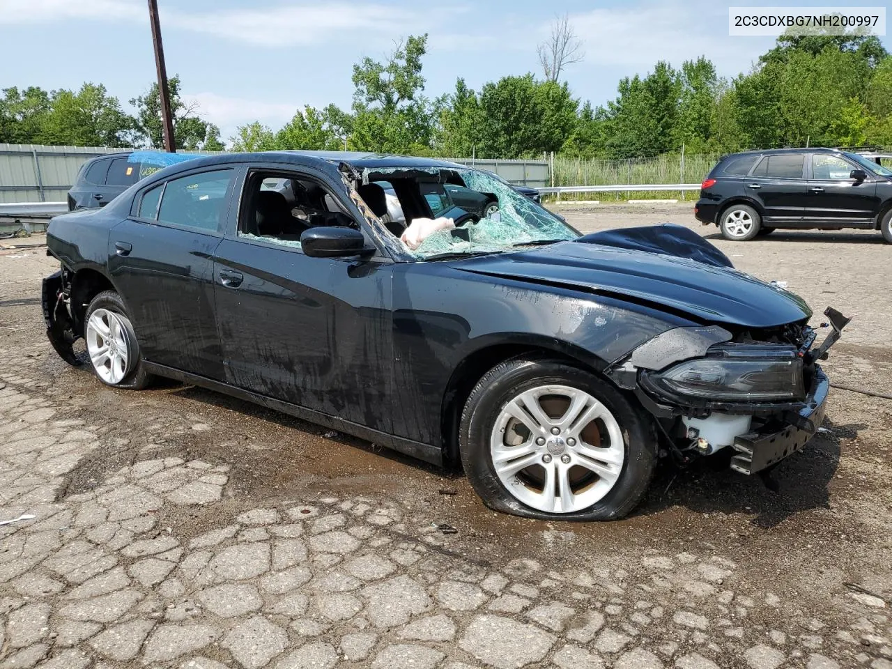 2022 Dodge Charger Sxt VIN: 2C3CDXBG7NH200997 Lot: 63125104