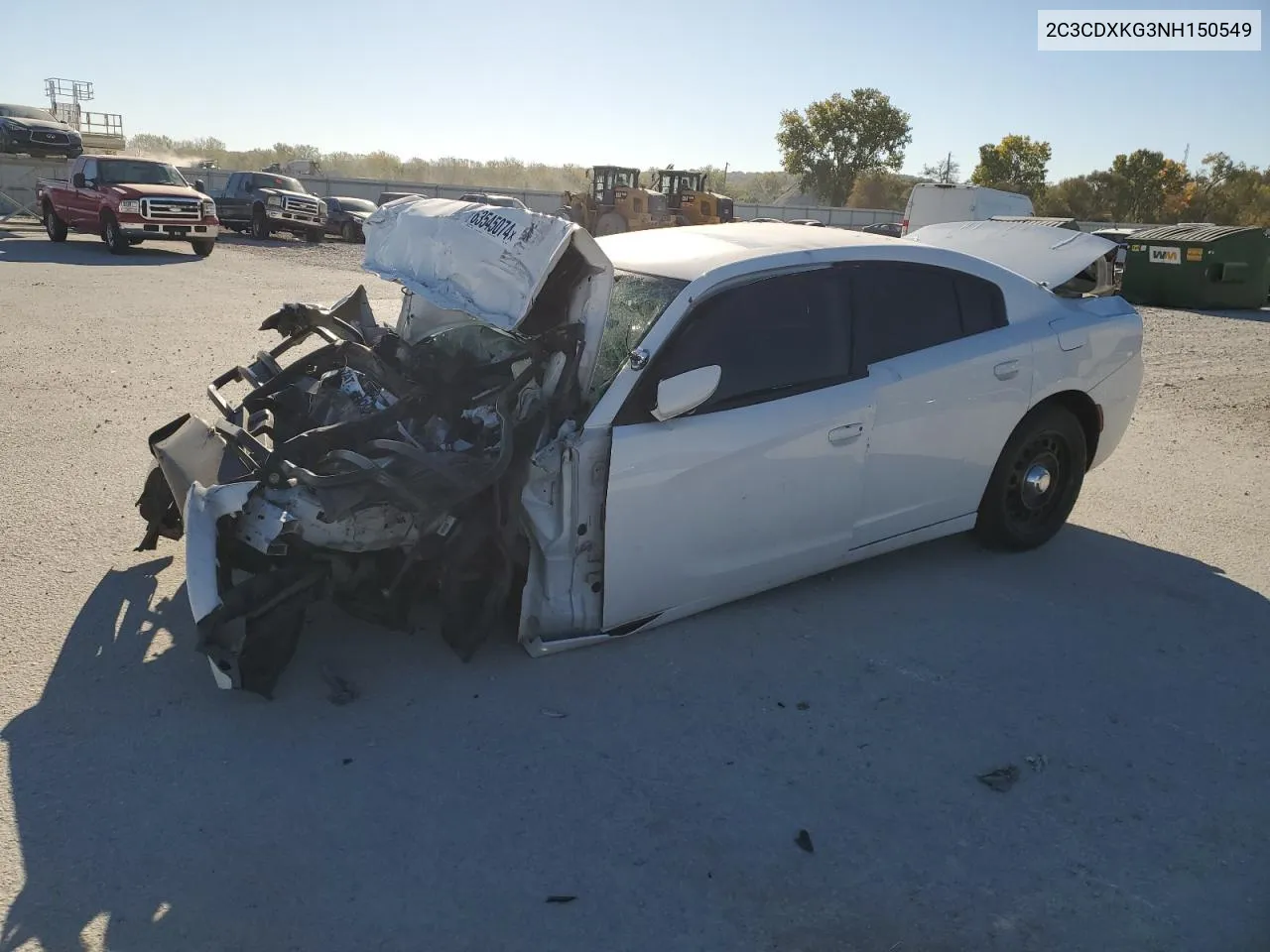 2022 Dodge Charger Police VIN: 2C3CDXKG3NH150549 Lot: 63545074