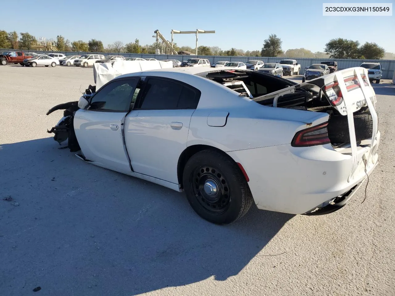 2022 Dodge Charger Police VIN: 2C3CDXKG3NH150549 Lot: 63545074