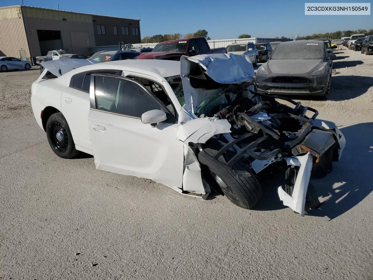 2022 Dodge Charger Police VIN: 2C3CDXKG3NH150549 Lot: 63545074