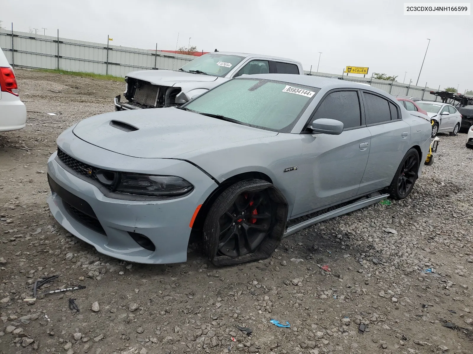 2022 Dodge Charger Scat Pack VIN: 2C3CDXGJ4NH166599 Lot: 65934144