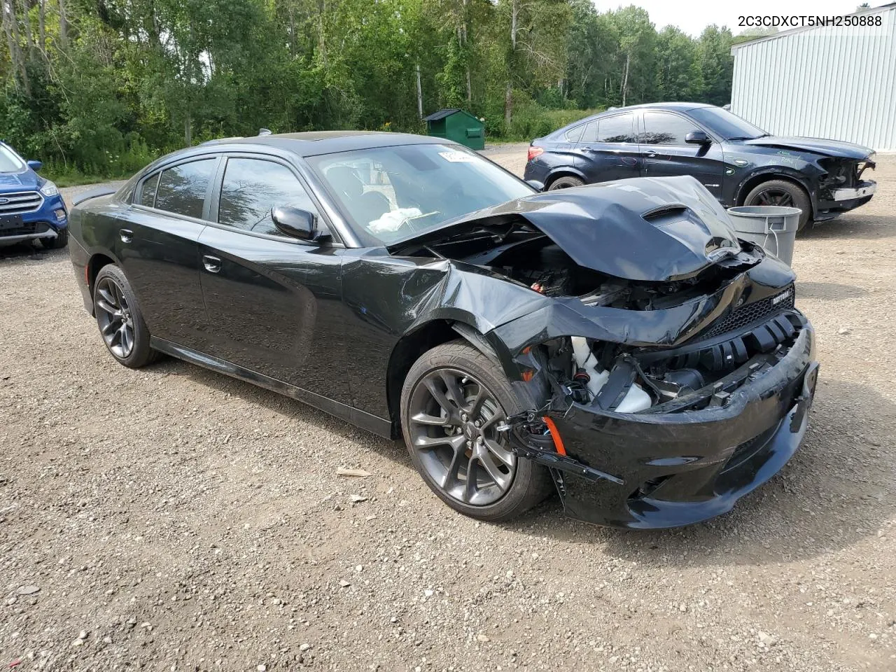 2022 Dodge Charger R/T VIN: 2C3CDXCT5NH250888 Lot: 66150444