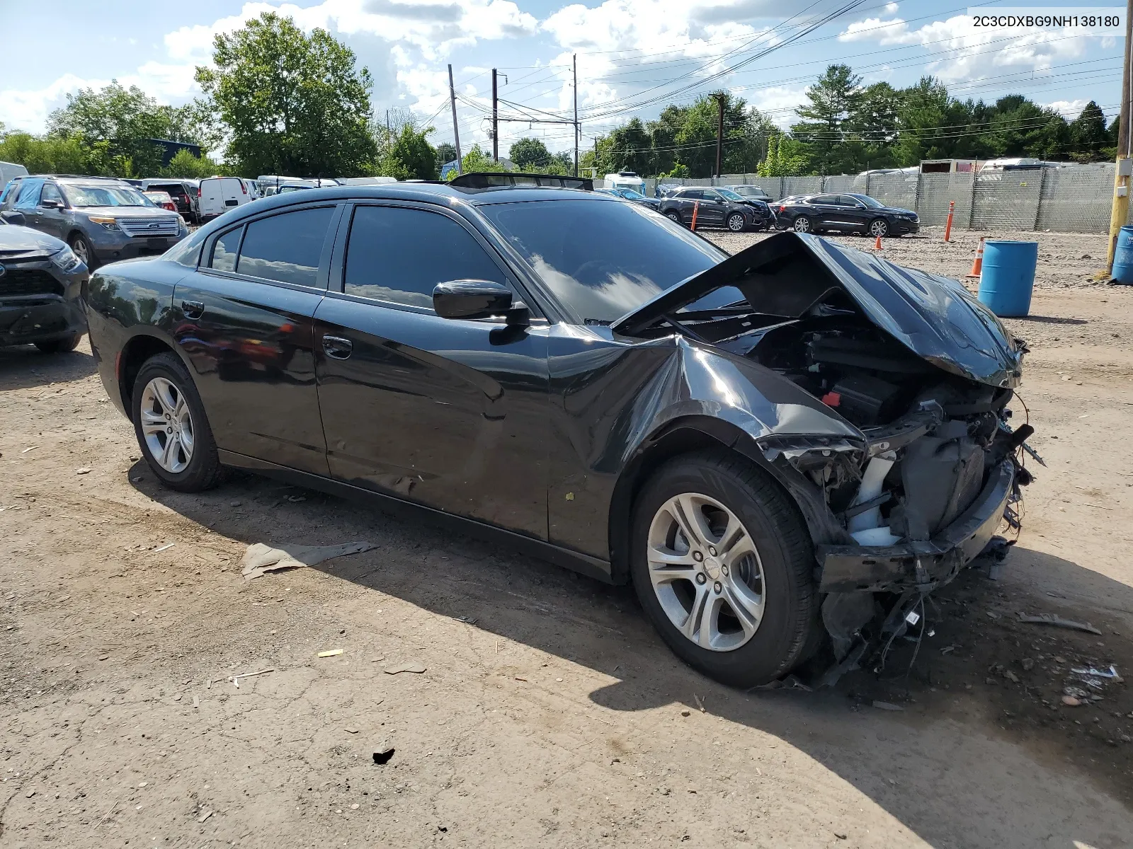 2022 Dodge Charger Sxt VIN: 2C3CDXBG9NH138180 Lot: 66441924