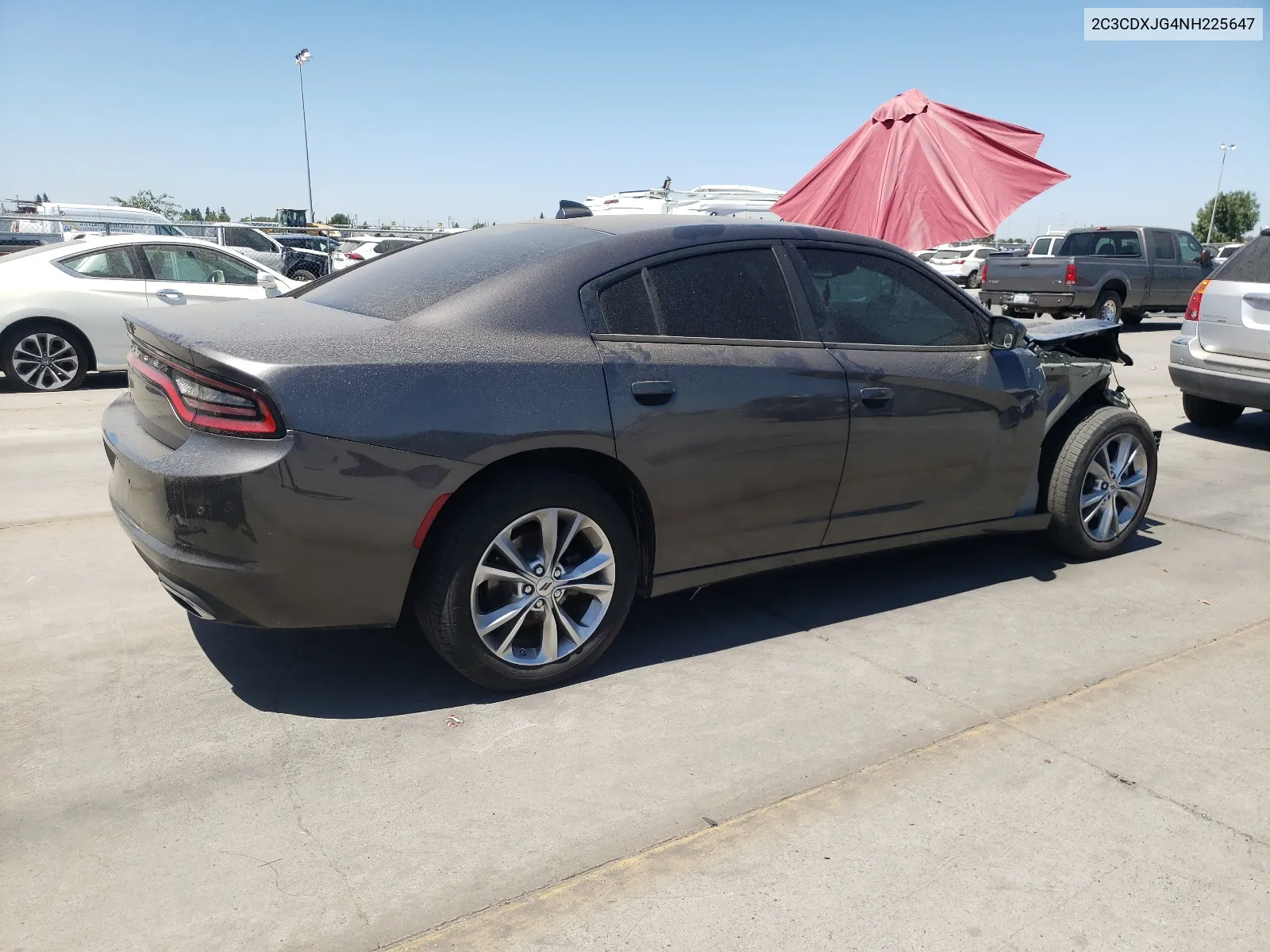 2022 Dodge Charger Sxt VIN: 2C3CDXJG4NH225647 Lot: 66971434