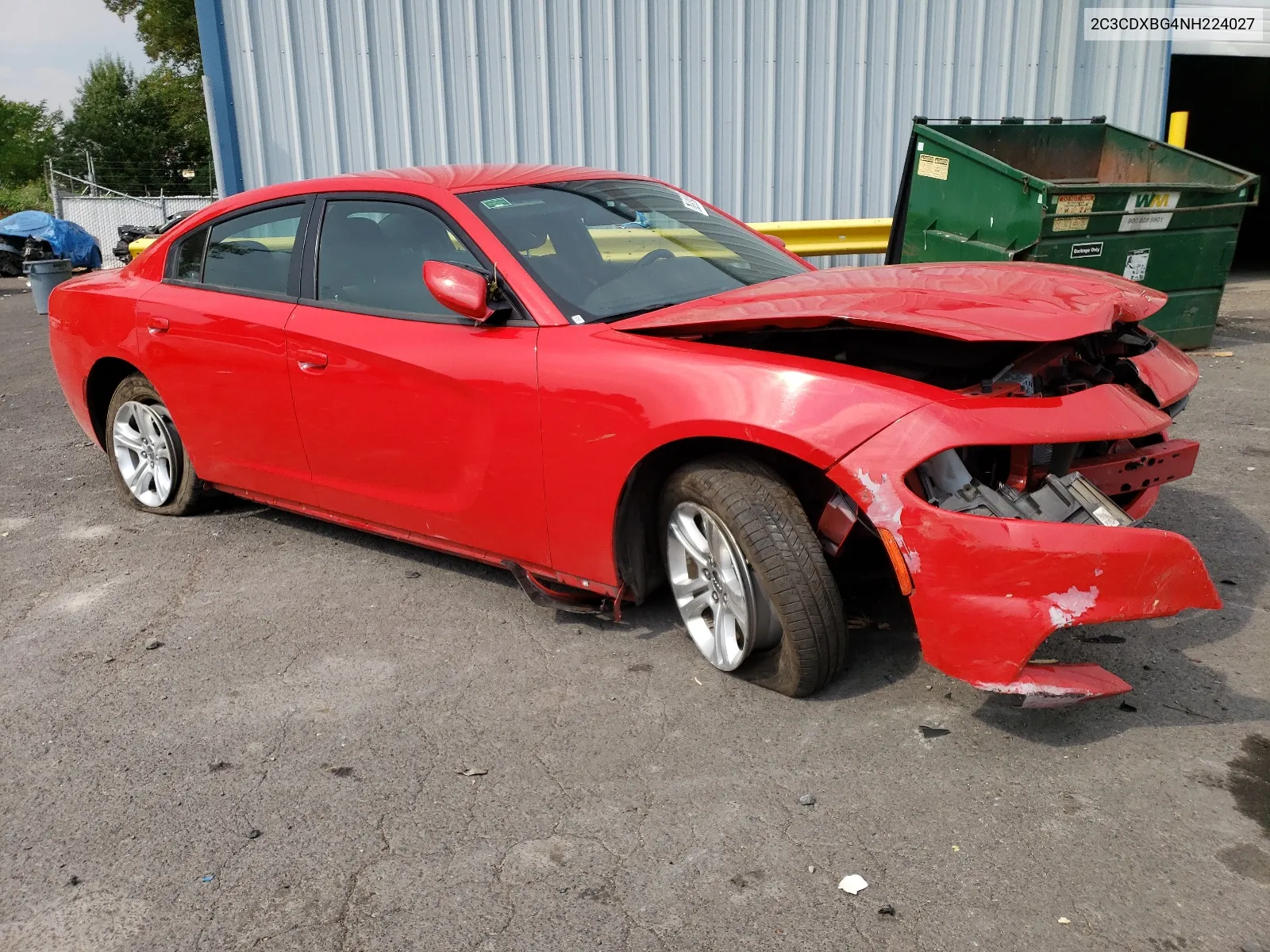 2022 Dodge Charger Sxt VIN: 2C3CDXBG4NH224027 Lot: 67093244