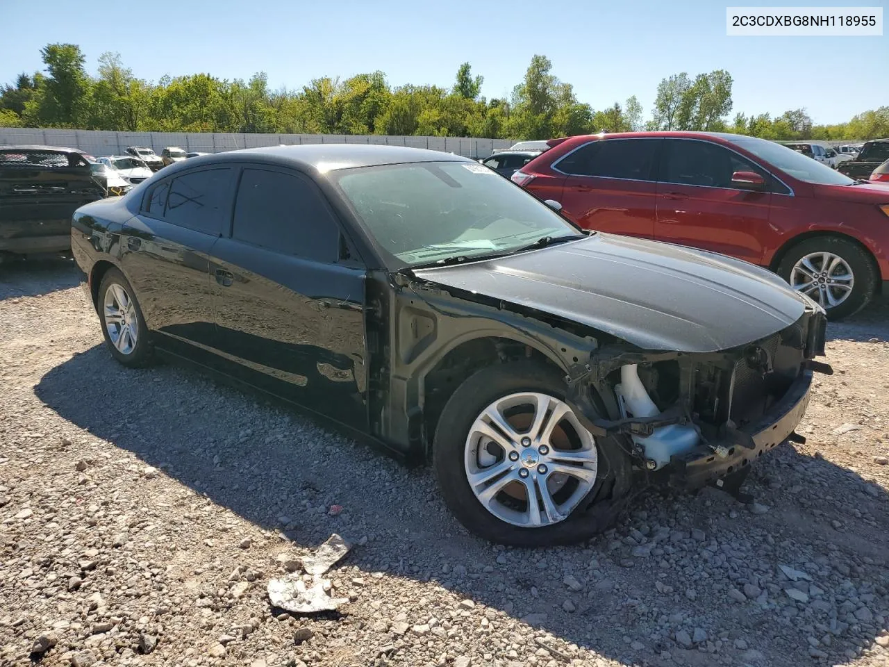 2022 Dodge Charger Sxt VIN: 2C3CDXBG8NH118955 Lot: 67961304