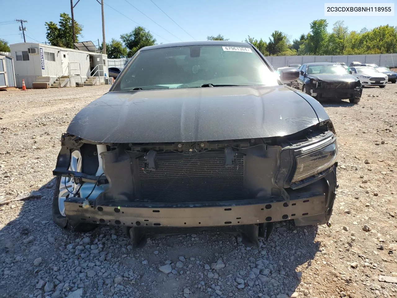 2022 Dodge Charger Sxt VIN: 2C3CDXBG8NH118955 Lot: 67961304