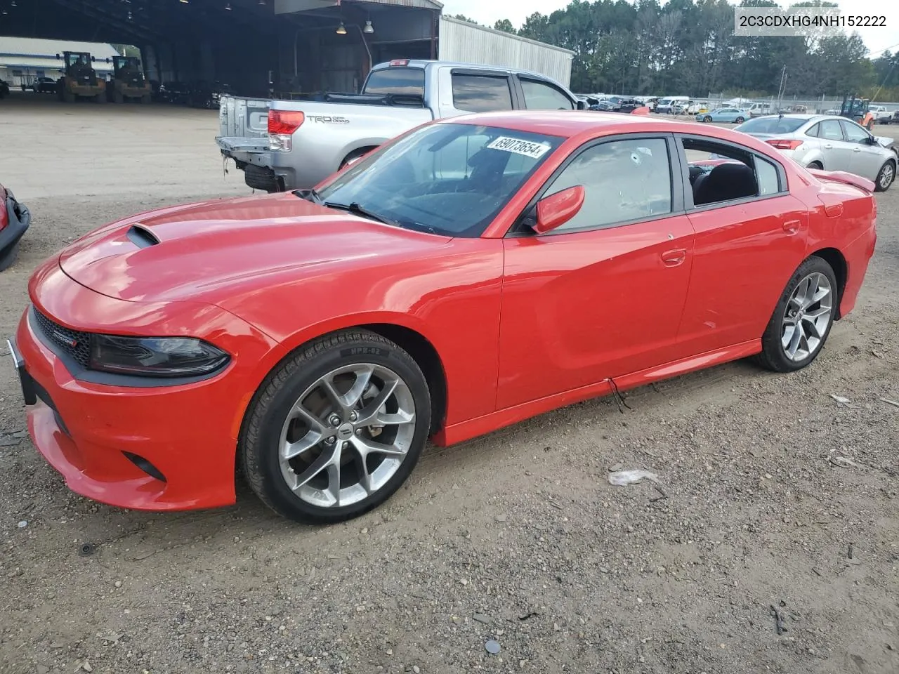 2022 Dodge Charger Gt VIN: 2C3CDXHG4NH152222 Lot: 69073654