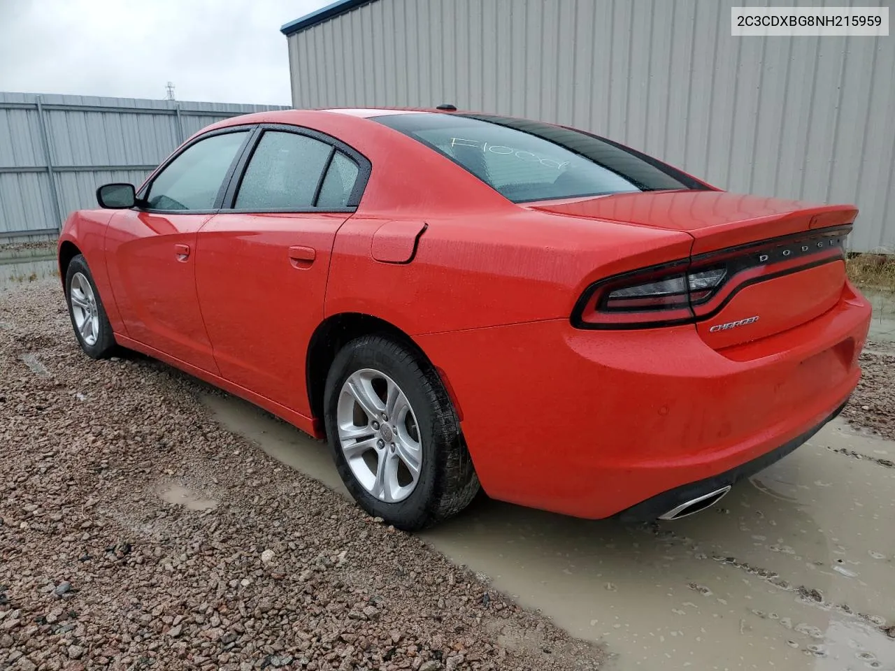 2022 Dodge Charger Sxt VIN: 2C3CDXBG8NH215959 Lot: 69682084