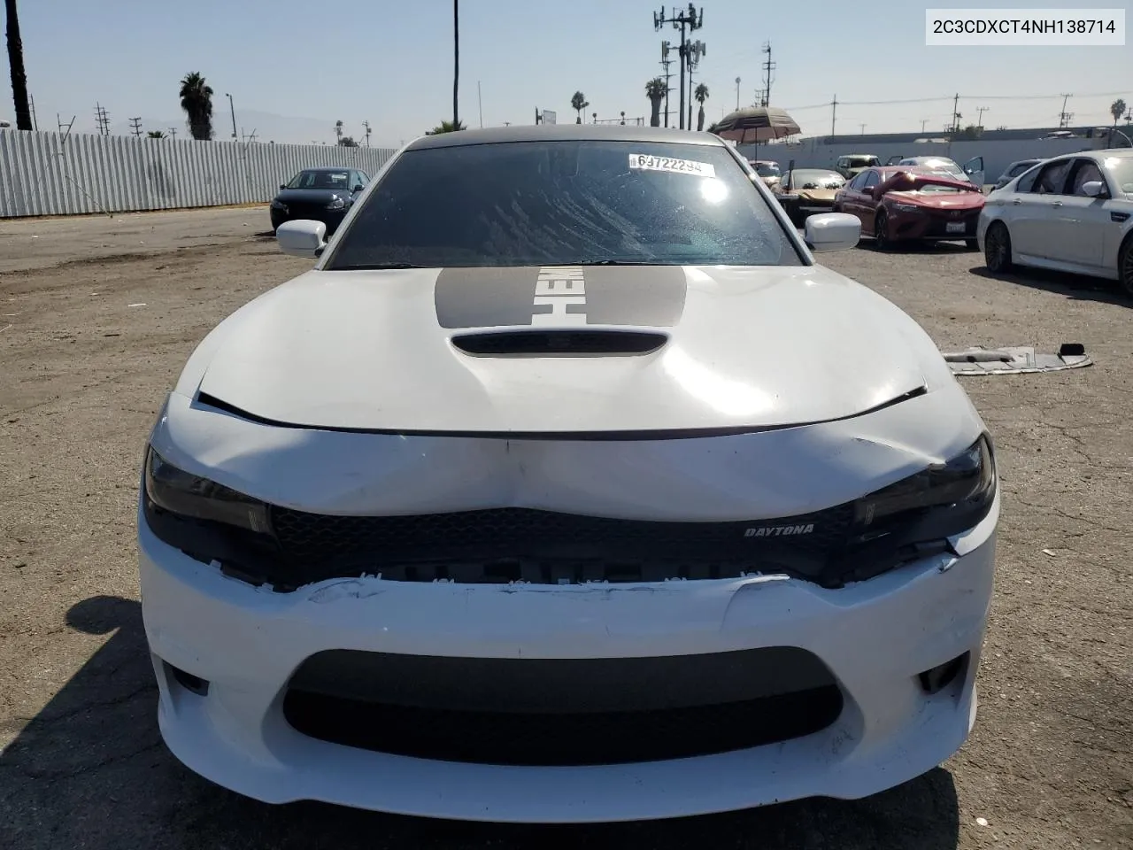 2022 Dodge Charger R/T VIN: 2C3CDXCT4NH138714 Lot: 69722294