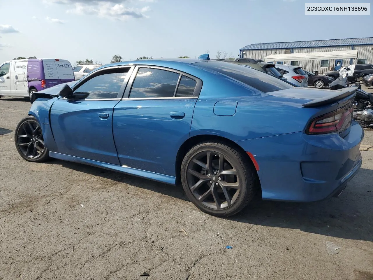 2022 Dodge Charger R/T VIN: 2C3CDXCT6NH138696 Lot: 69750044