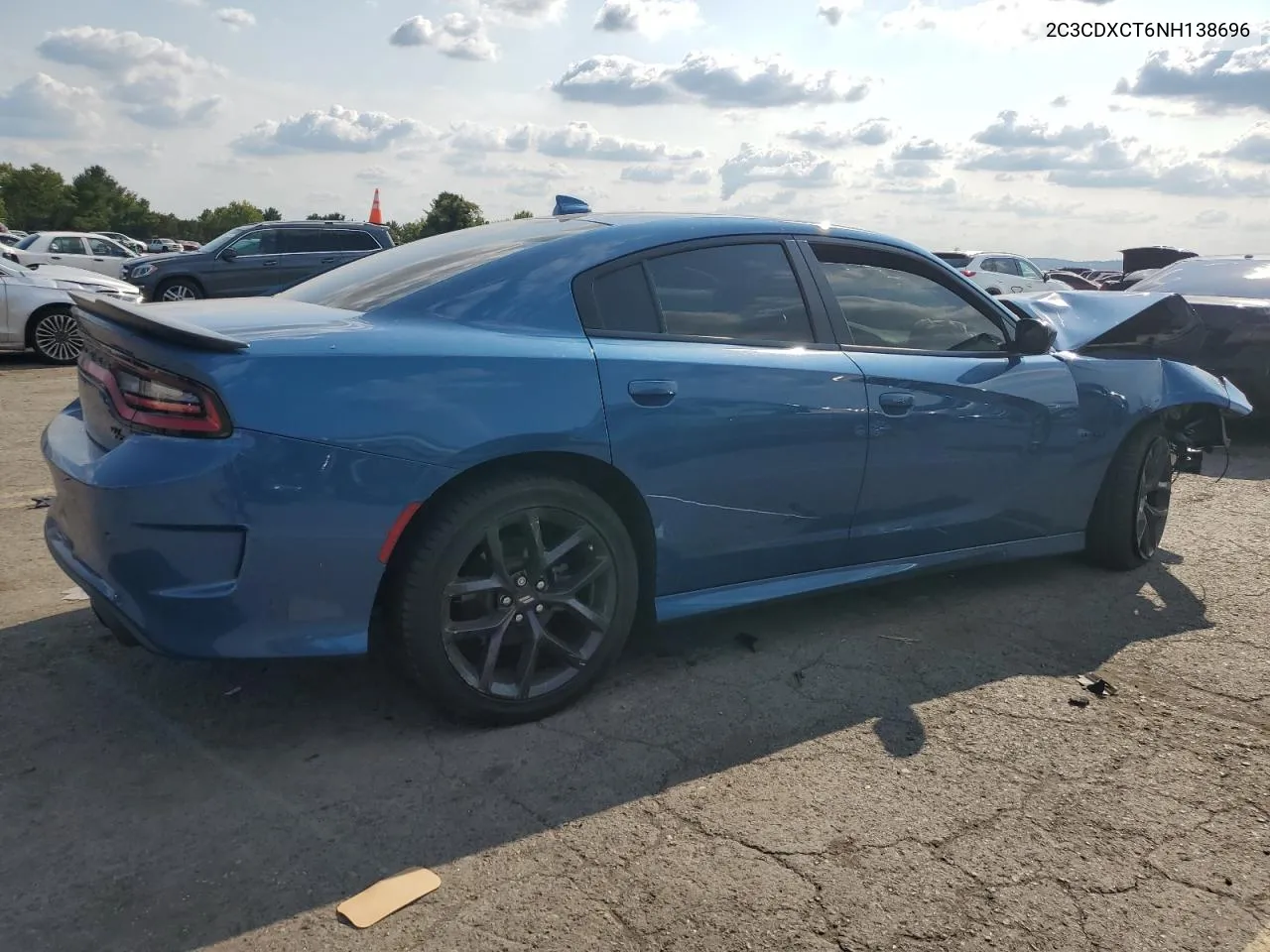 2022 Dodge Charger R/T VIN: 2C3CDXCT6NH138696 Lot: 69750044