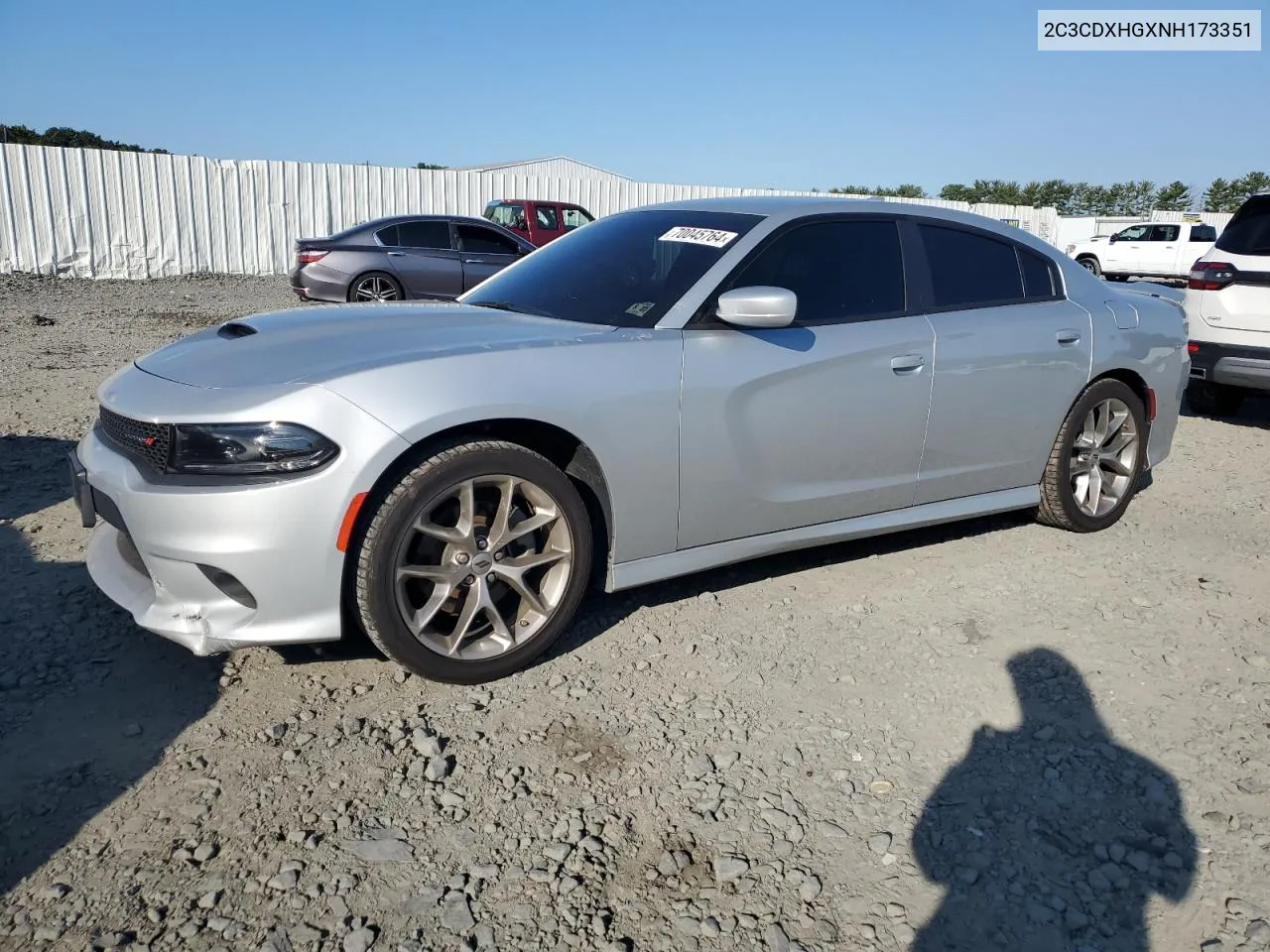 2022 Dodge Charger Gt VIN: 2C3CDXHGXNH173351 Lot: 70045764