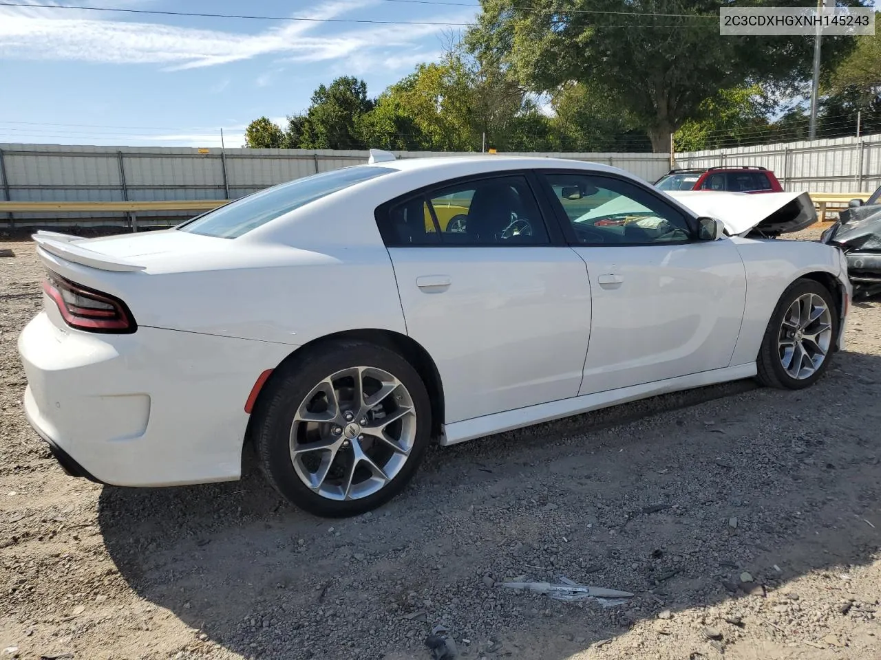 2022 Dodge Charger Gt VIN: 2C3CDXHGXNH145243 Lot: 70230244