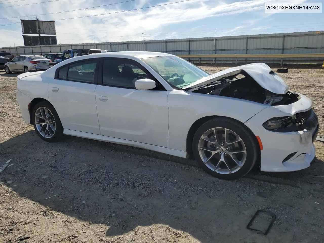 2022 Dodge Charger Gt VIN: 2C3CDXHGXNH145243 Lot: 70230244