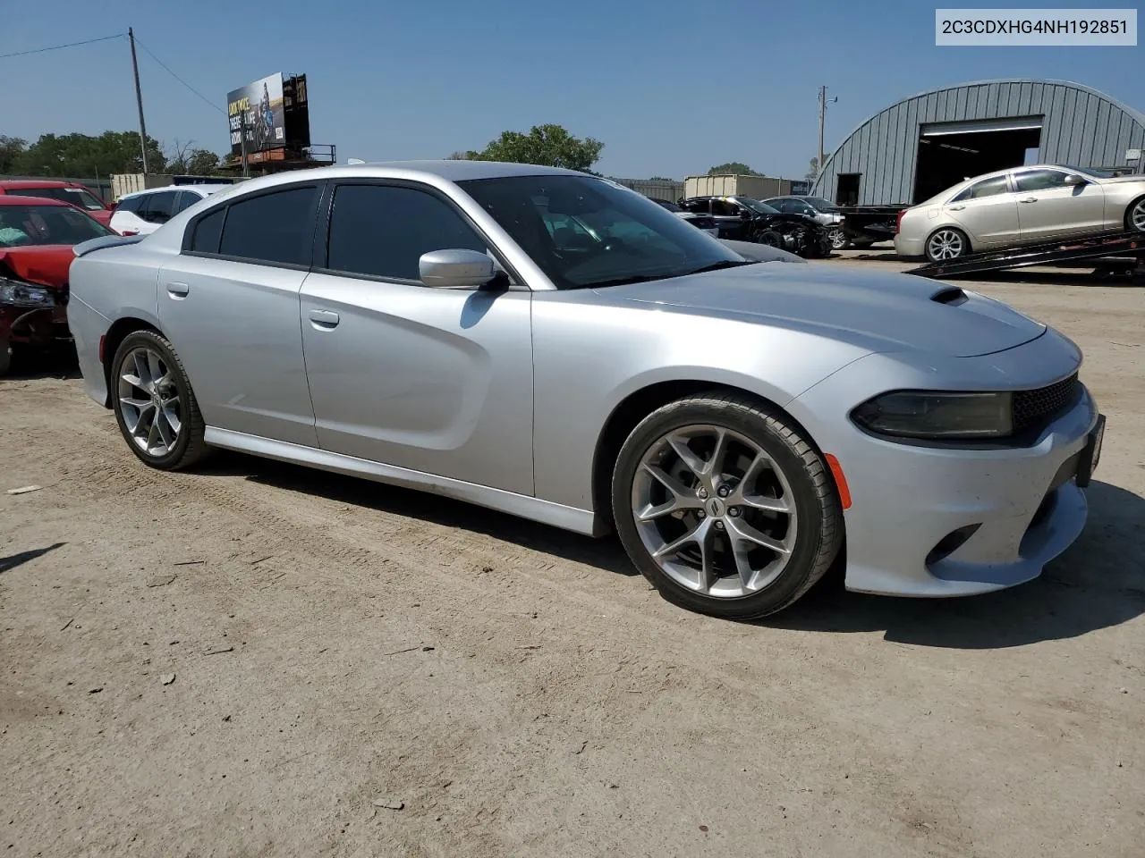 2022 Dodge Charger Gt VIN: 2C3CDXHG4NH192851 Lot: 70652244