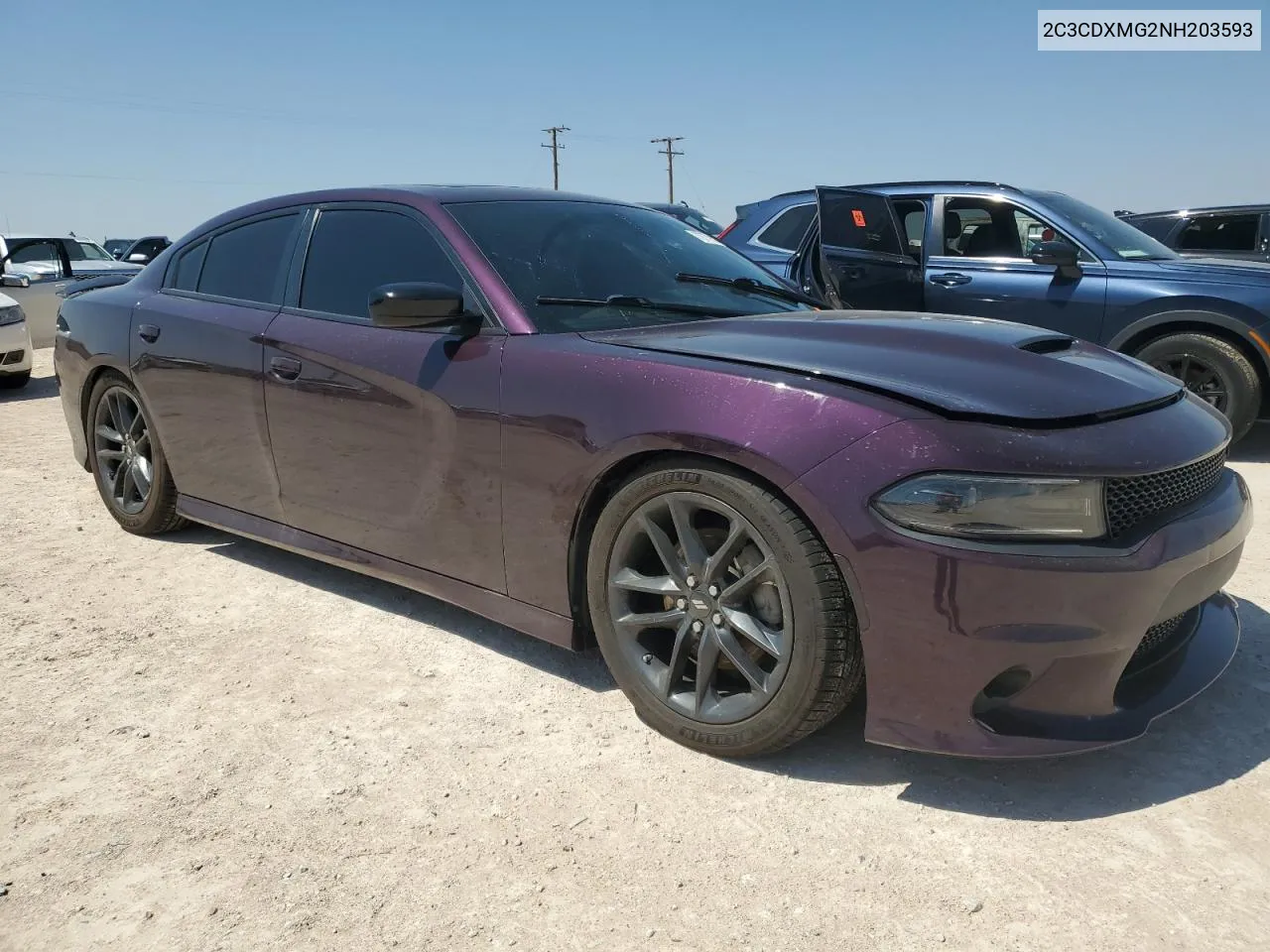 2022 Dodge Charger Gt VIN: 2C3CDXMG2NH203593 Lot: 70779534