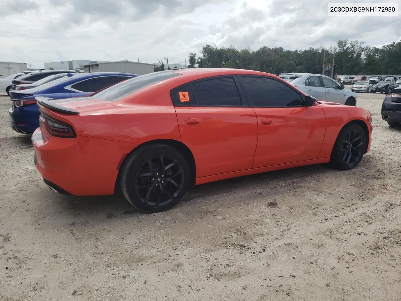 2022 Dodge Charger Sxt VIN: 2C3CDXBG9NH172930 Lot: 70839264