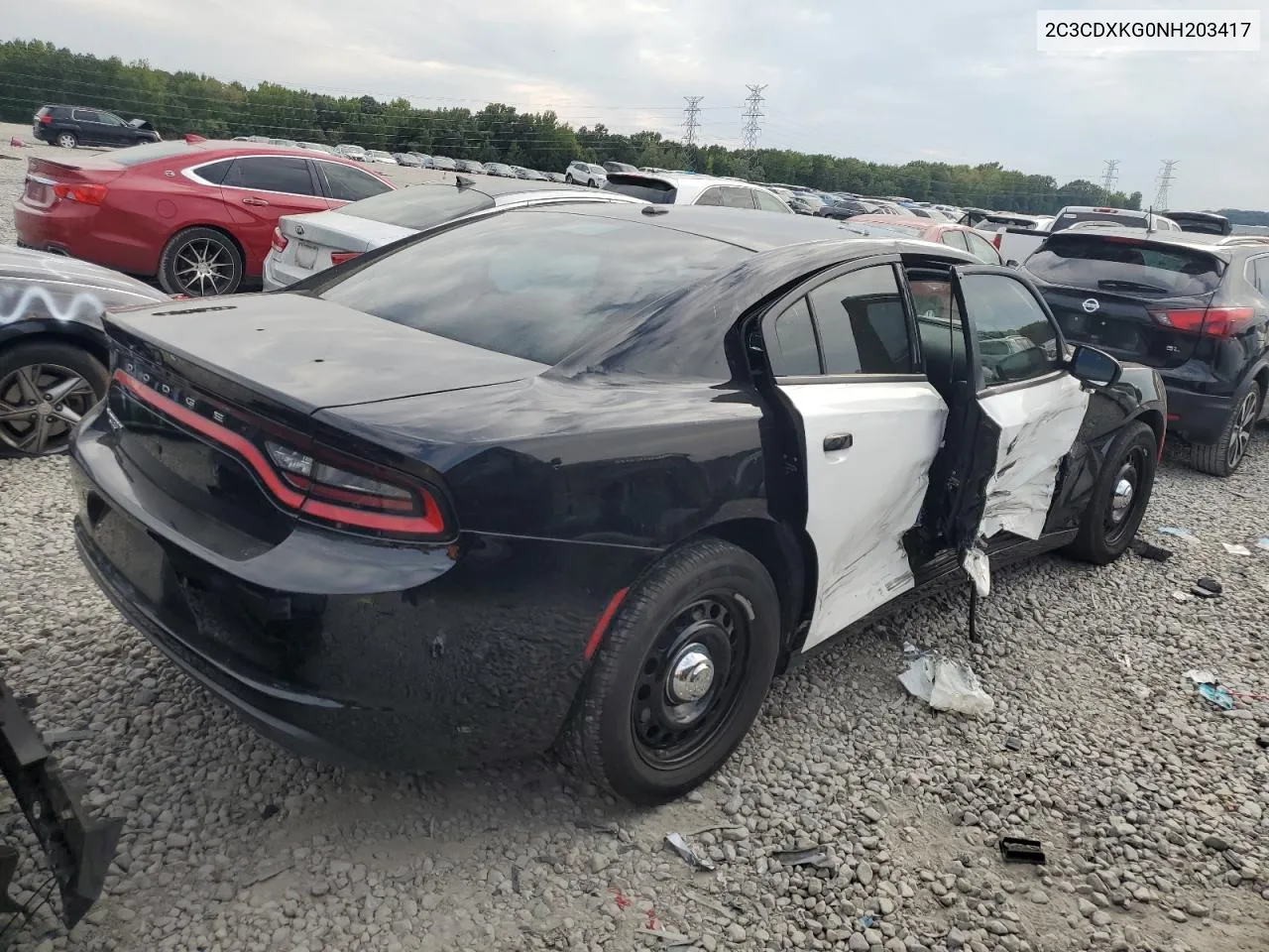 2022 Dodge Charger Police VIN: 2C3CDXKG0NH203417 Lot: 71253174