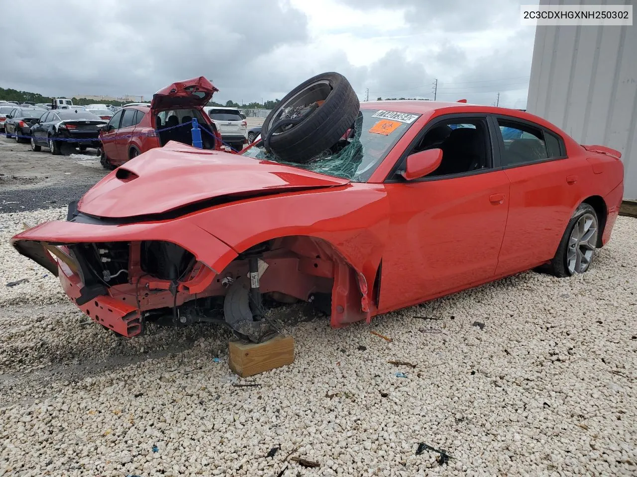 2022 Dodge Charger Gt VIN: 2C3CDXHGXNH250302 Lot: 71407384