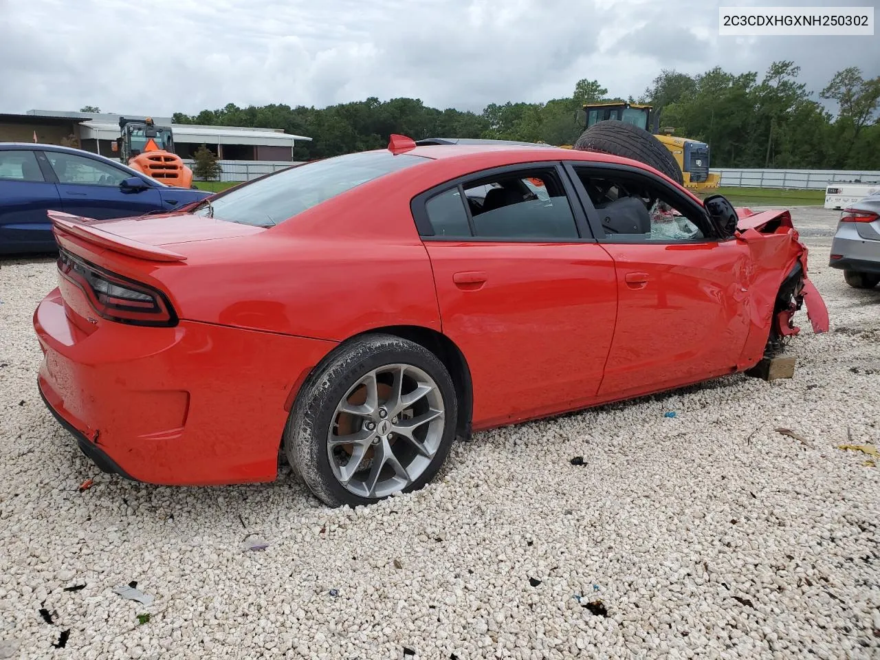 2022 Dodge Charger Gt VIN: 2C3CDXHGXNH250302 Lot: 71407384