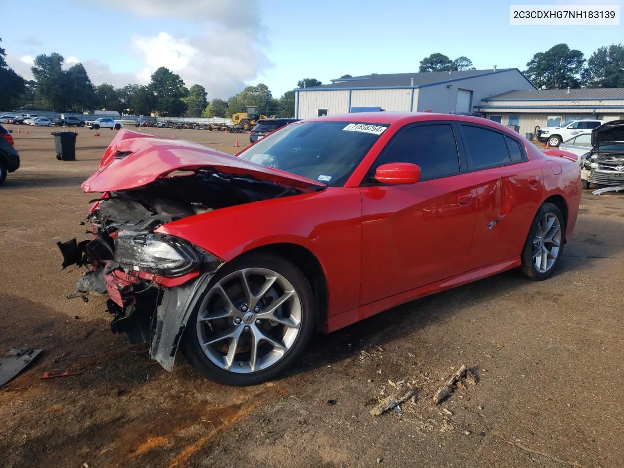 2022 Dodge Charger Gt VIN: 2C3CDXHG7NH183139 Lot: 71658254