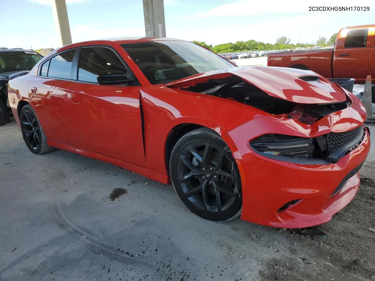 2022 Dodge Charger Gt VIN: 2C3CDXHG5NH170129 Lot: 71697864