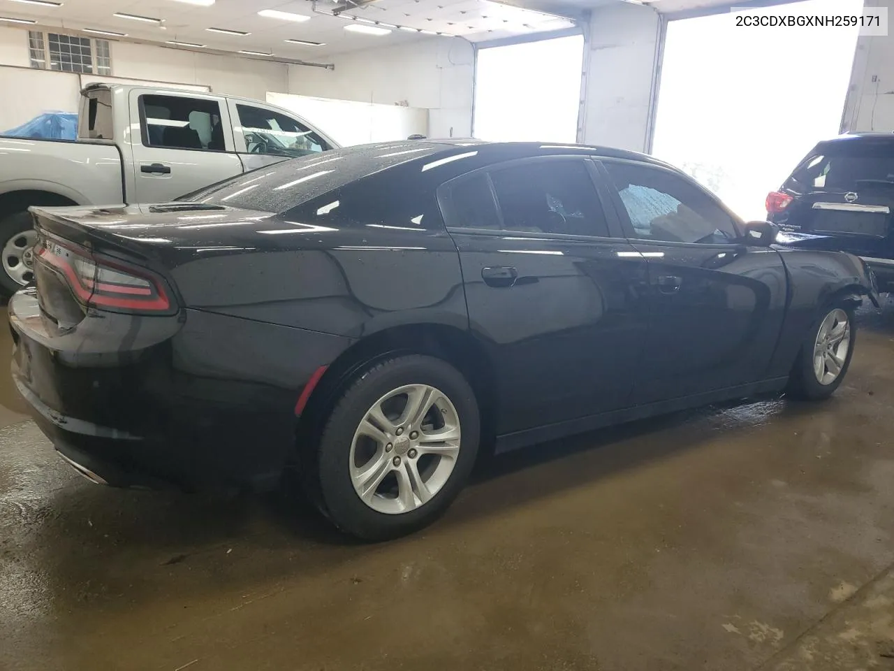 2022 Dodge Charger Sxt VIN: 2C3CDXBGXNH259171 Lot: 72159554