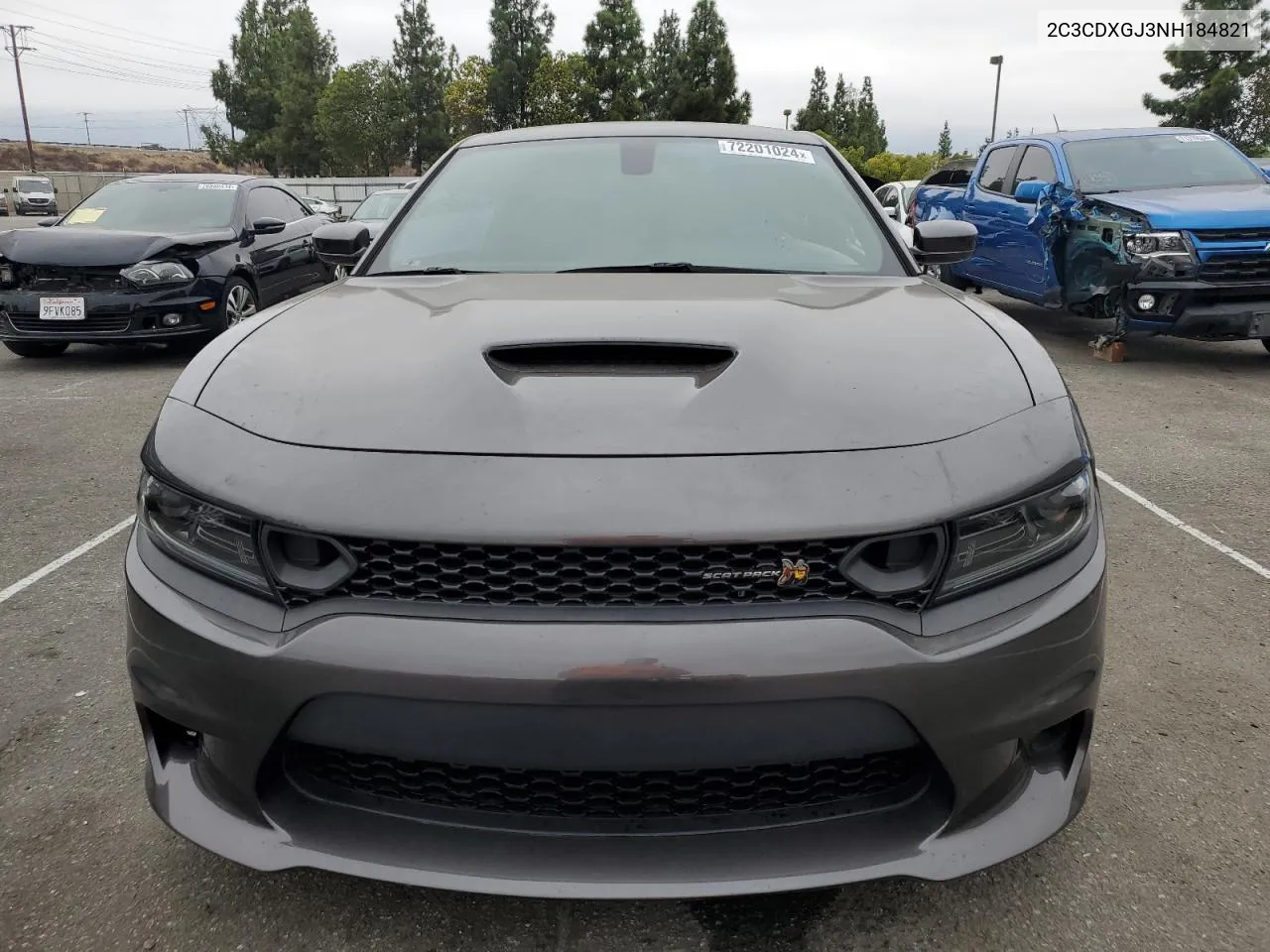 2022 Dodge Charger Scat Pack VIN: 2C3CDXGJ3NH184821 Lot: 72201024