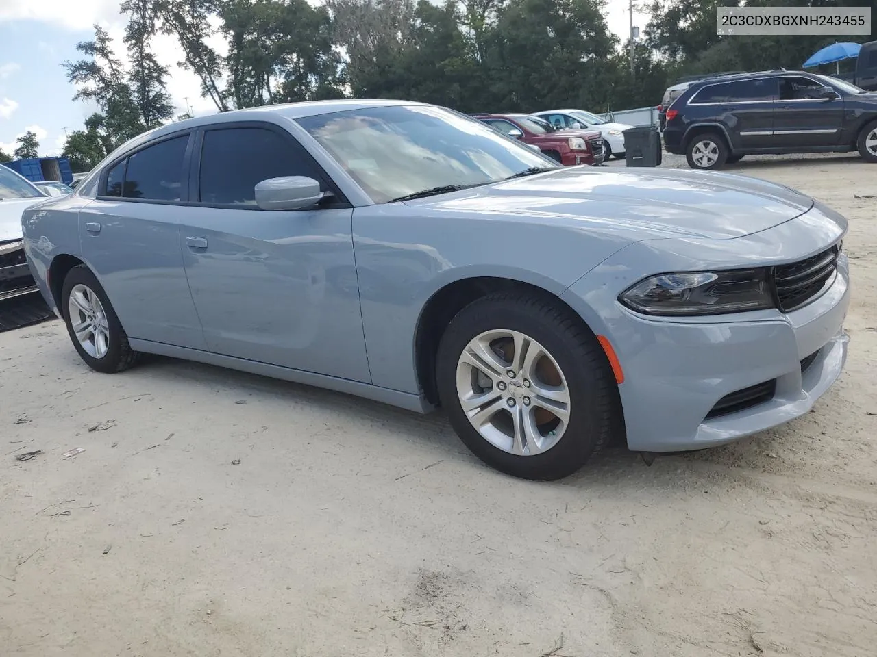 2022 Dodge Charger Sxt VIN: 2C3CDXBGXNH243455 Lot: 72257954