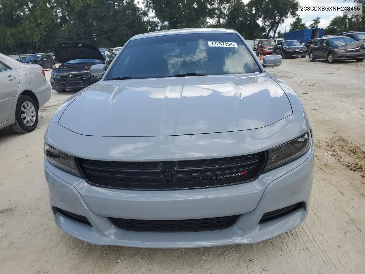 2022 Dodge Charger Sxt VIN: 2C3CDXBGXNH243455 Lot: 72257954