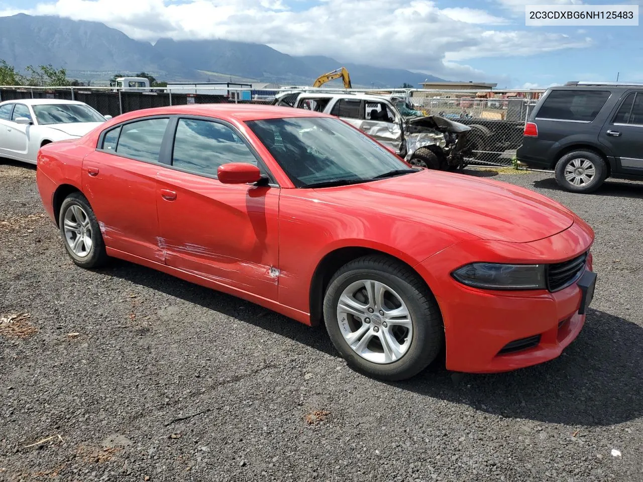 2022 Dodge Charger Sxt VIN: 2C3CDXBG6NH125483 Lot: 72290044