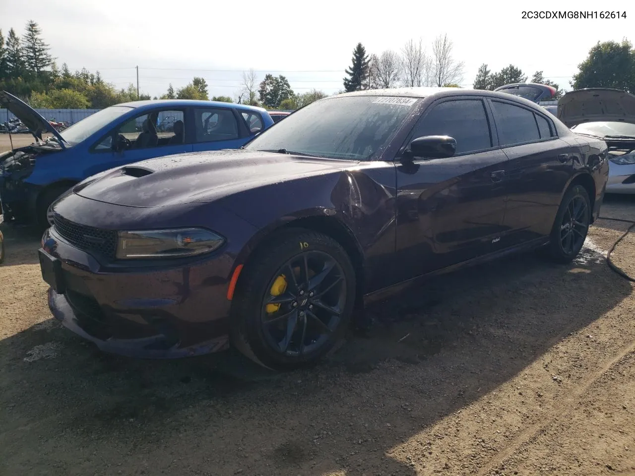 2022 Dodge Charger Gt VIN: 2C3CDXMG8NH162614 Lot: 72707834