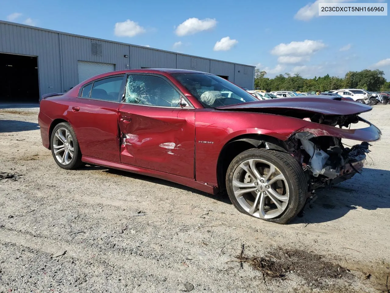 2022 Dodge Charger R/T VIN: 2C3CDXCT5NH166960 Lot: 72751404