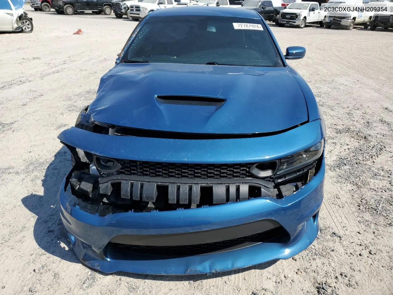 2022 Dodge Charger Scat Pack VIN: 2C3CDXGJ4NH209354 Lot: 72787924