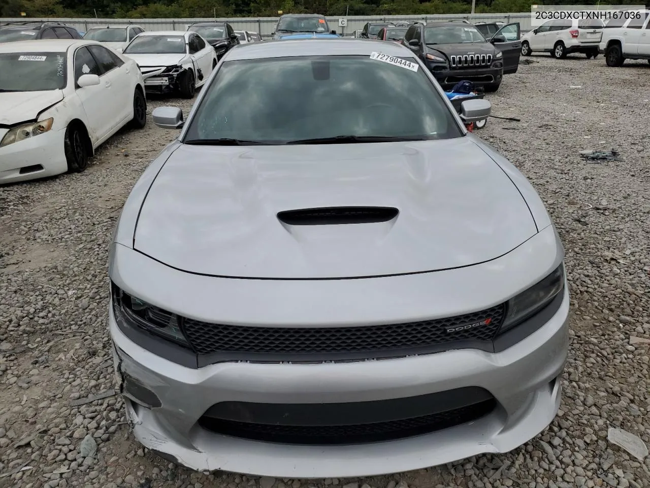 2022 Dodge Charger R/T VIN: 2C3CDXCTXNH167036 Lot: 72790444