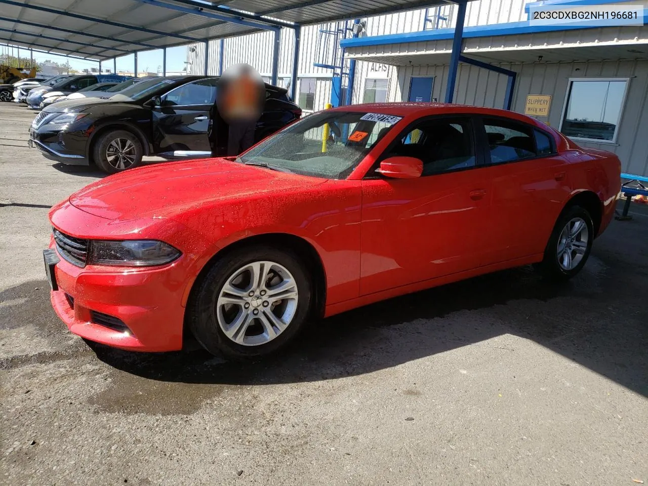 2022 Dodge Charger Sxt VIN: 2C3CDXBG2NH196681 Lot: 72827154