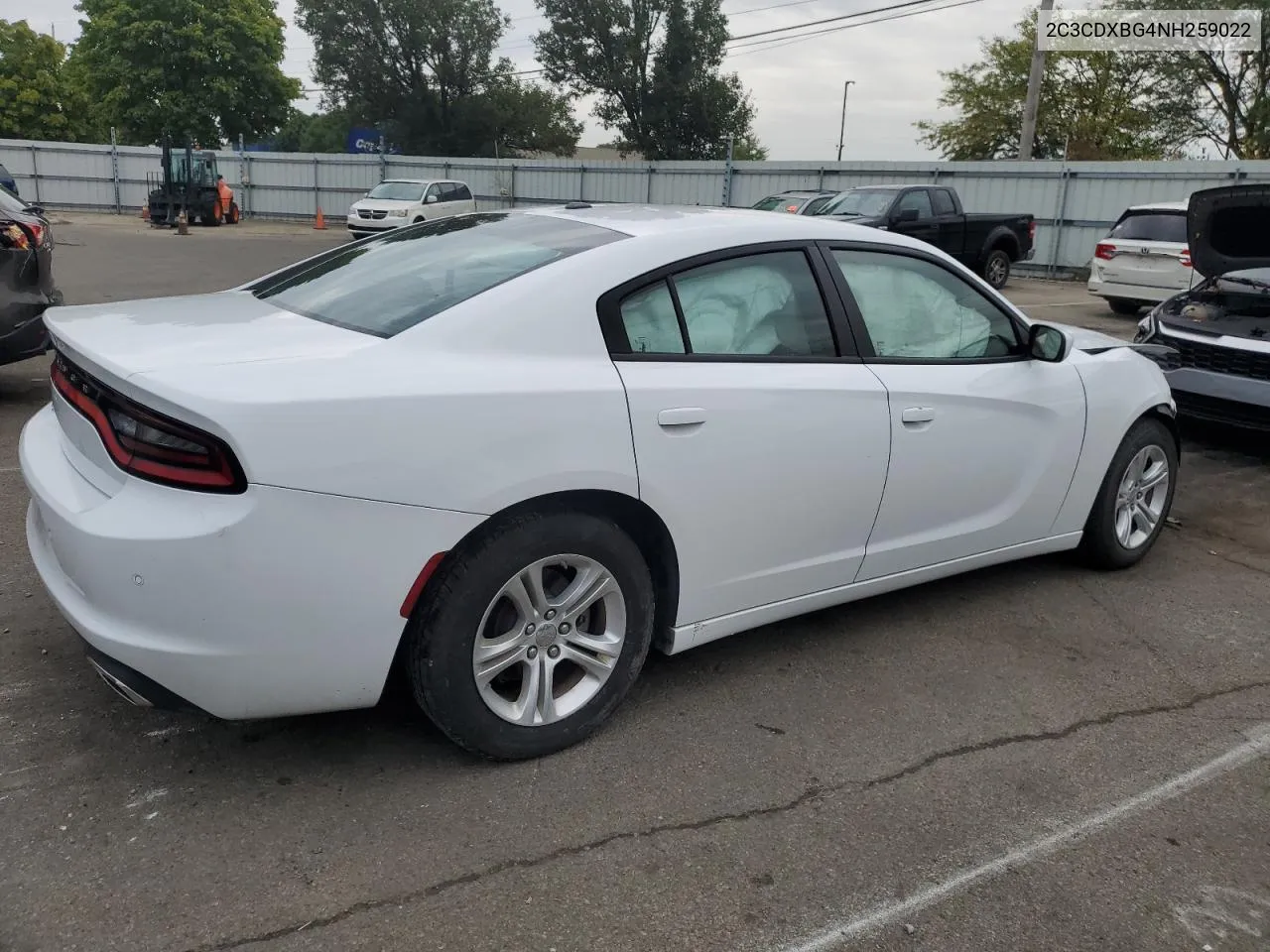 2022 Dodge Charger Sxt VIN: 2C3CDXBG4NH259022 Lot: 72852984