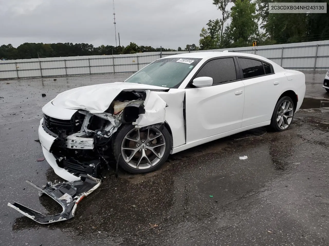 2022 Dodge Charger Sxt VIN: 2C3CDXBG4NH243130 Lot: 72901914