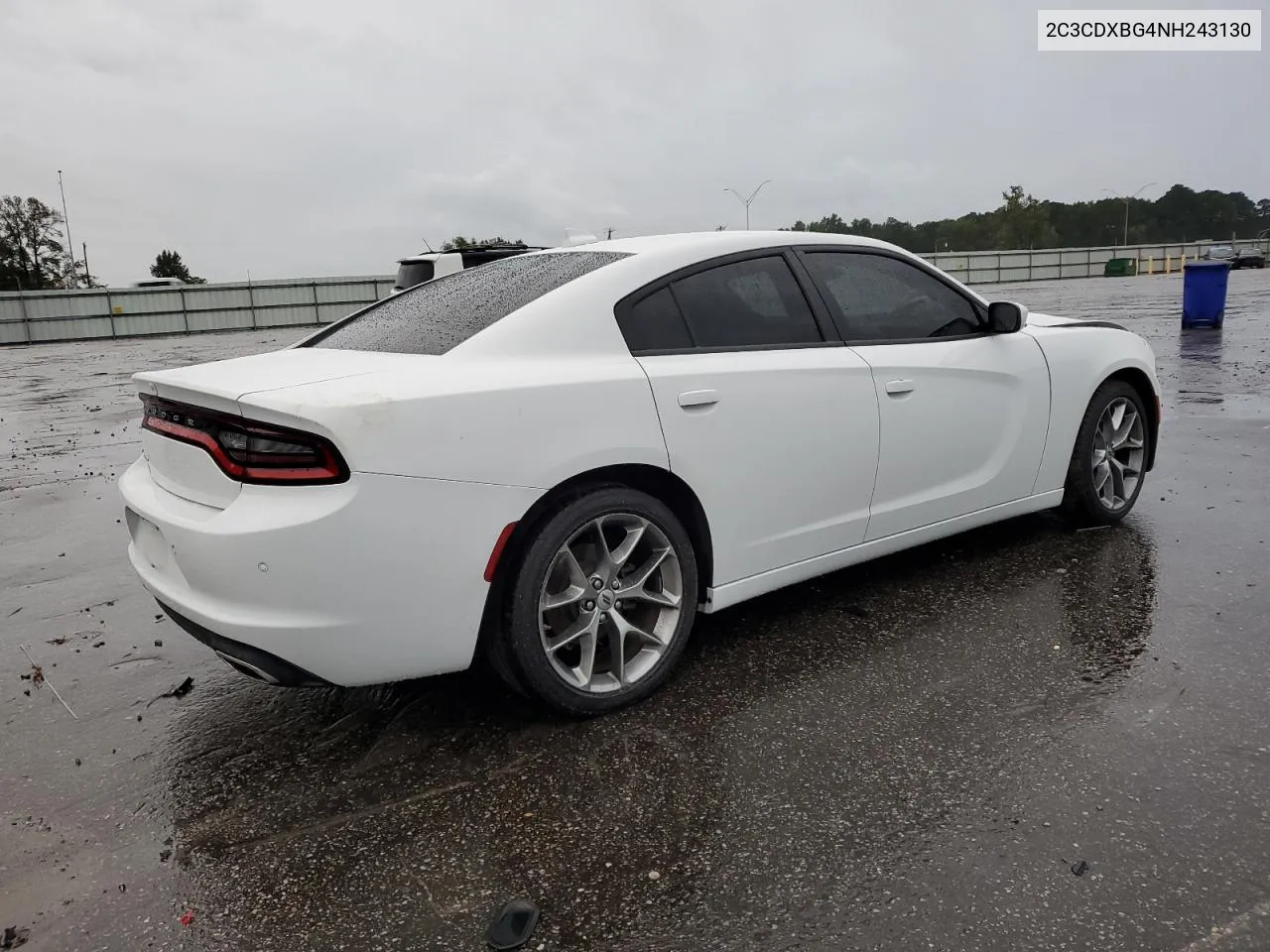 2022 Dodge Charger Sxt VIN: 2C3CDXBG4NH243130 Lot: 72901914