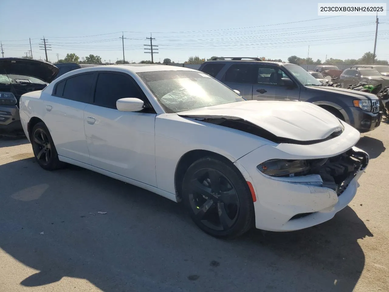 2022 Dodge Charger Sxt VIN: 2C3CDXBG3NH262025 Lot: 72921924